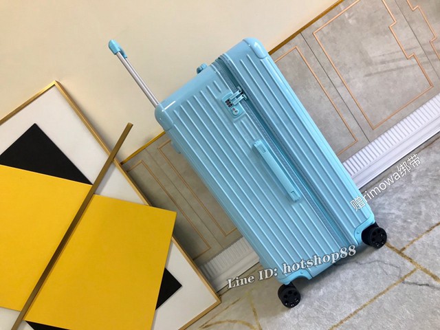 RIMOWA行李箱方胖子四輪拉杆箱 全新色彩系列 型號90043 日默瓦PC拉鏈箱 gdx1196